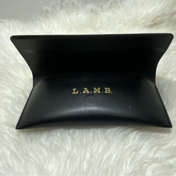 L.A.M.B. Black Leather Eyewear Case - Picture 1 of 2